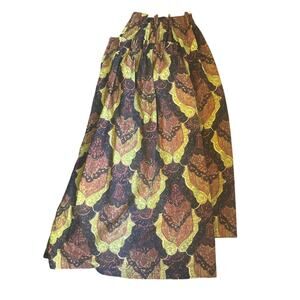 Vintage 1960's-70's Mid Century Modern Retro Pleated Curtains 2 Panels